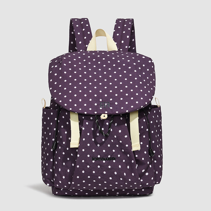 Polka Dot gemusterter Kordelzug-Rucksack