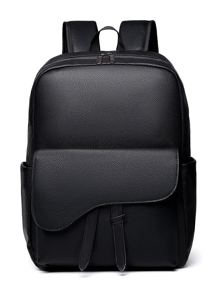 Eleganter Strukturierter Leder-Rucksack Karnz