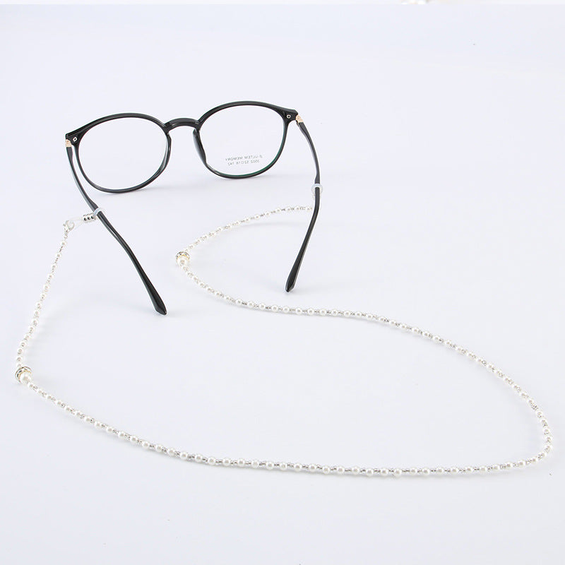 Elegante Perlen Brille Kette Karnz