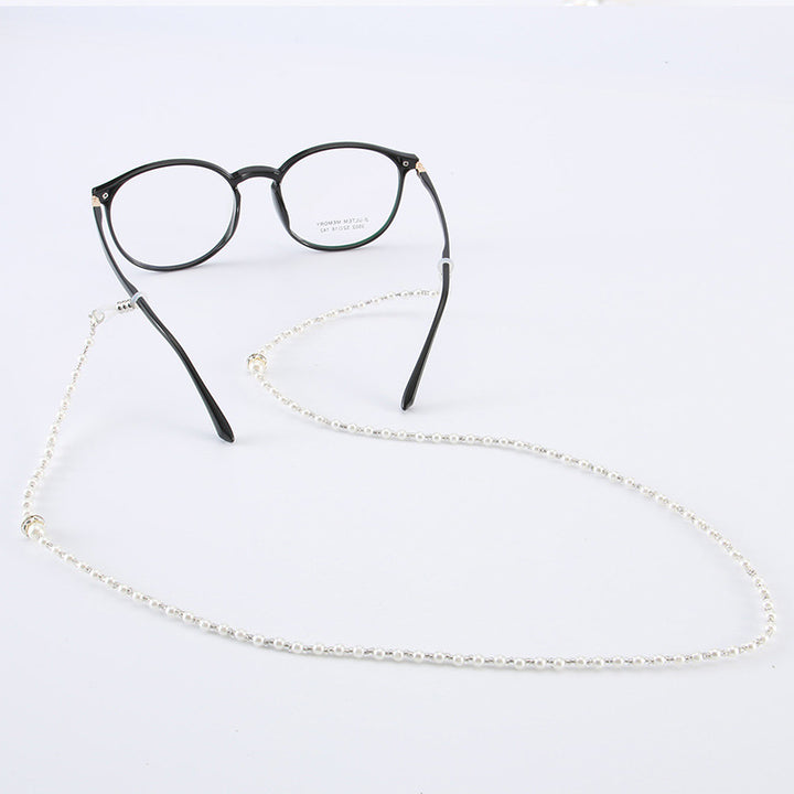 Elegante Perlen Brille Kette Karnz