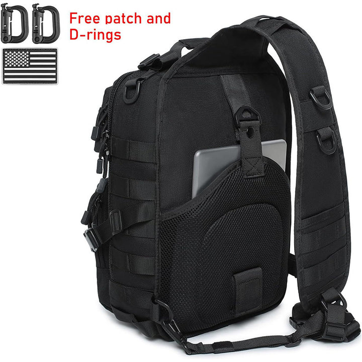 Taktischer Sling-Rucksack mit Mehreren Fächern und Verstellbarem Tragegurt Karnz