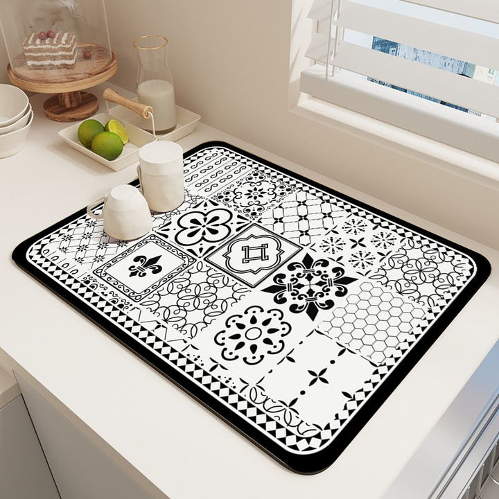 Elegante Mosaikmuster Küchenmatte Karnz