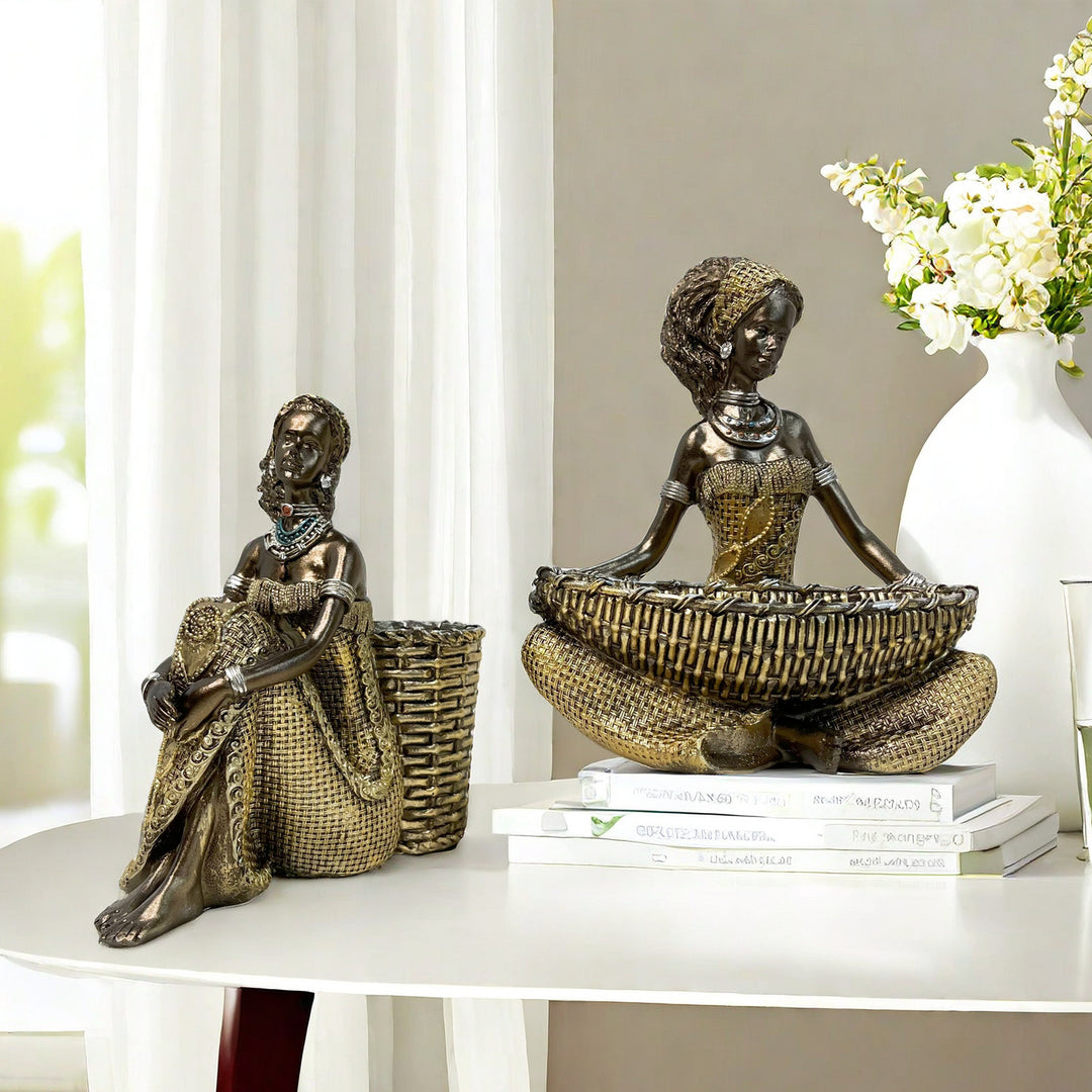 Dekorative Hirschfigur mit Glitzerdetails Karnz