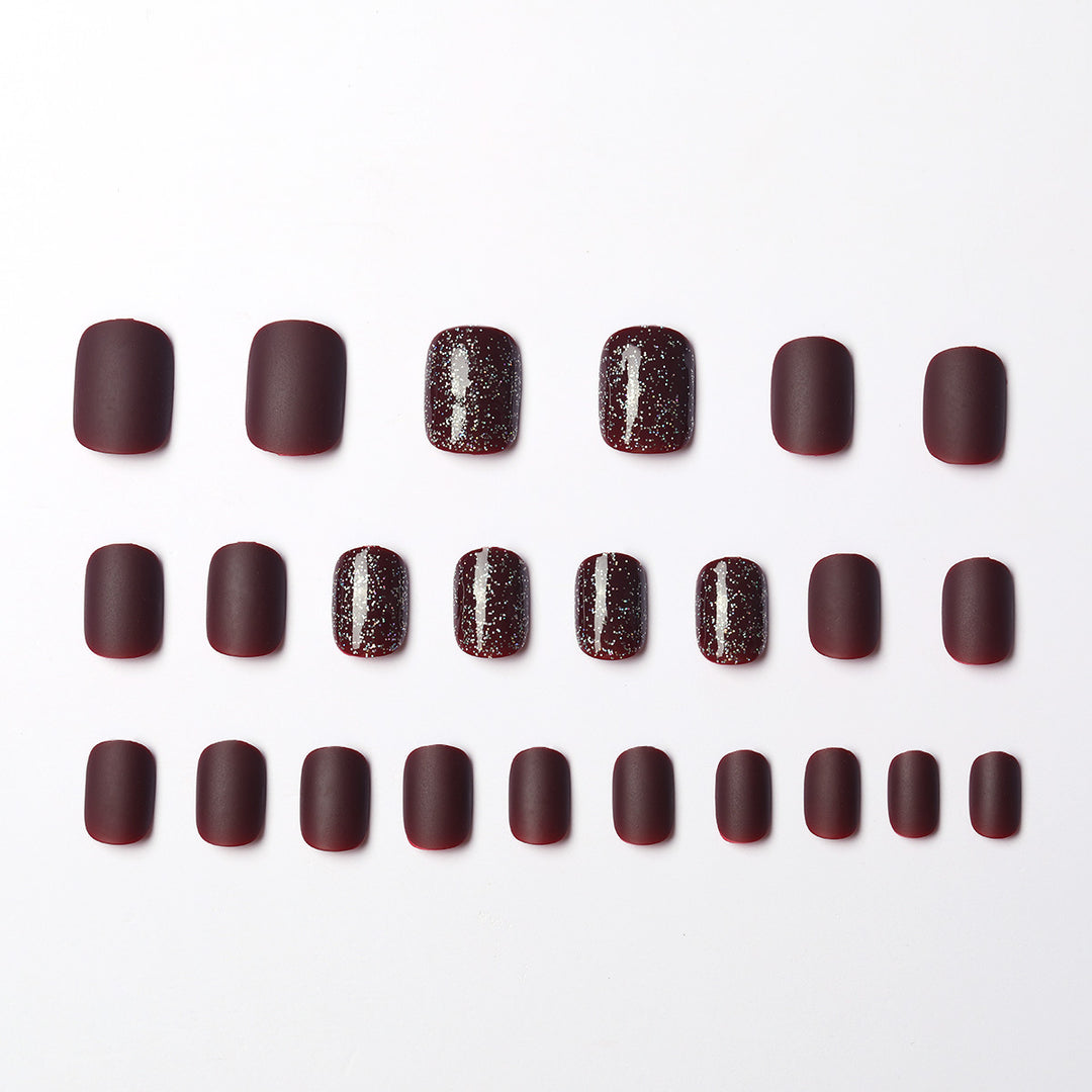 Glitzerndes Press-On-Nagelset