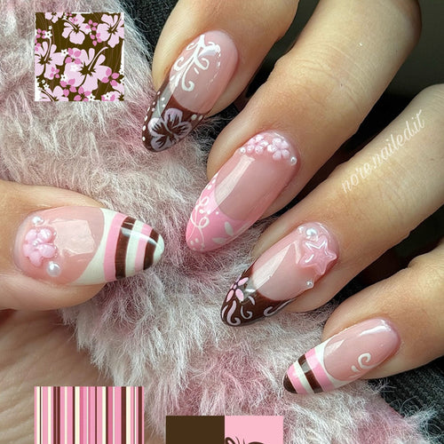 Künstlerische 24-teilige Nail Art Tipps Karnz