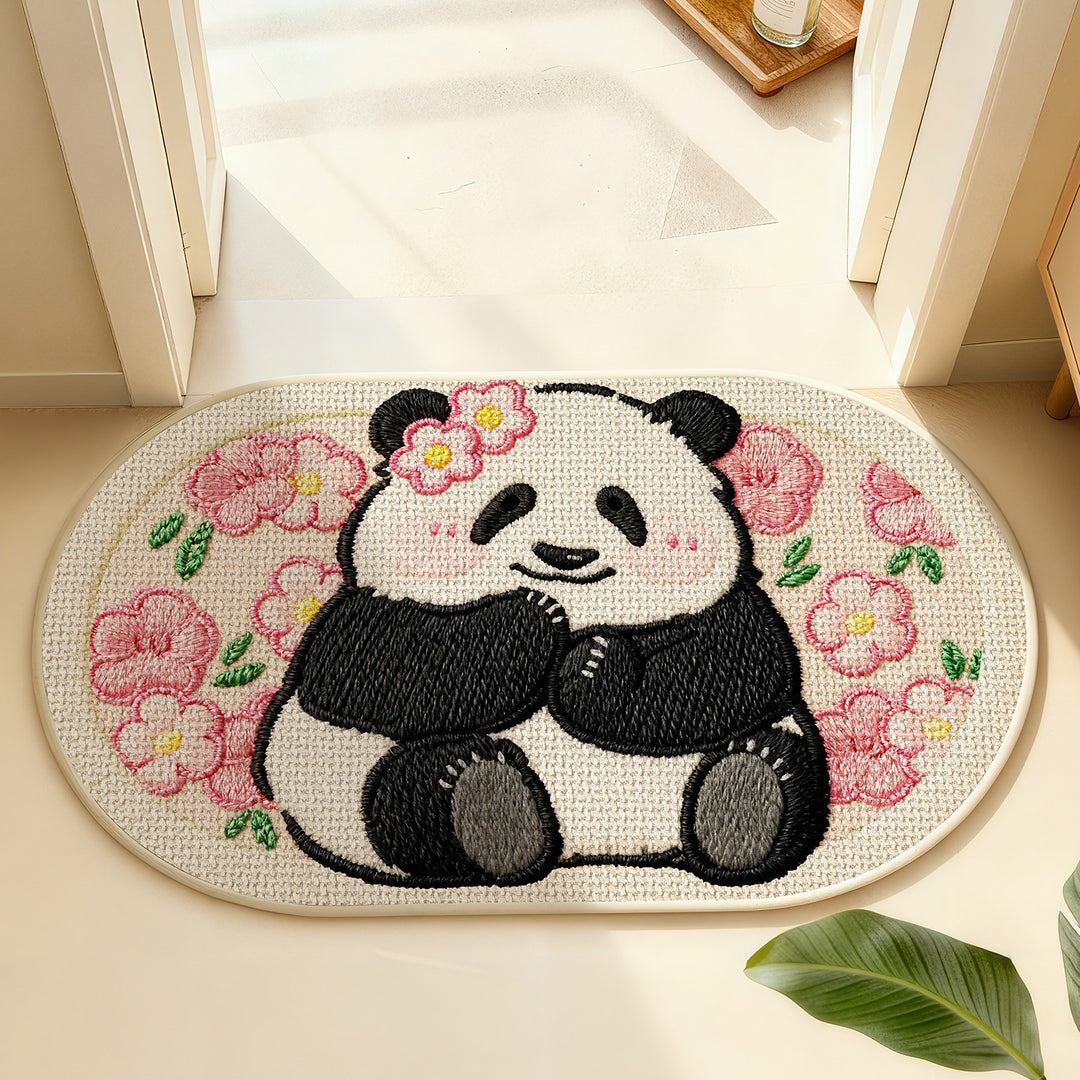Niedliche Panda-Themen Innen-Dekorationsmatte