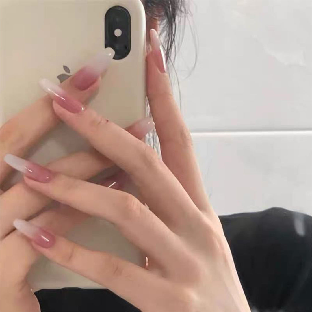 Ombre Lange Stiletto Press-On Nägel