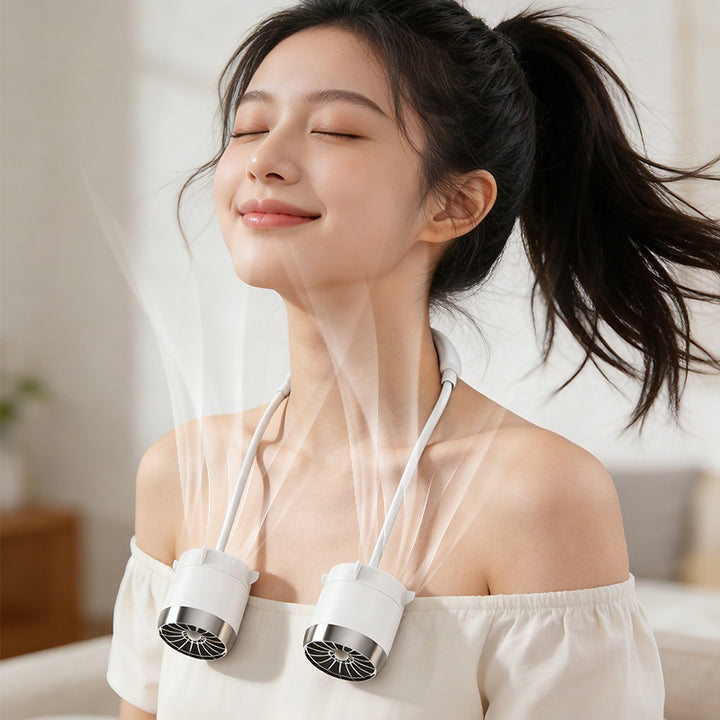 Damen tragbarer Nackenlüfter mit flexiblem Design Karnz