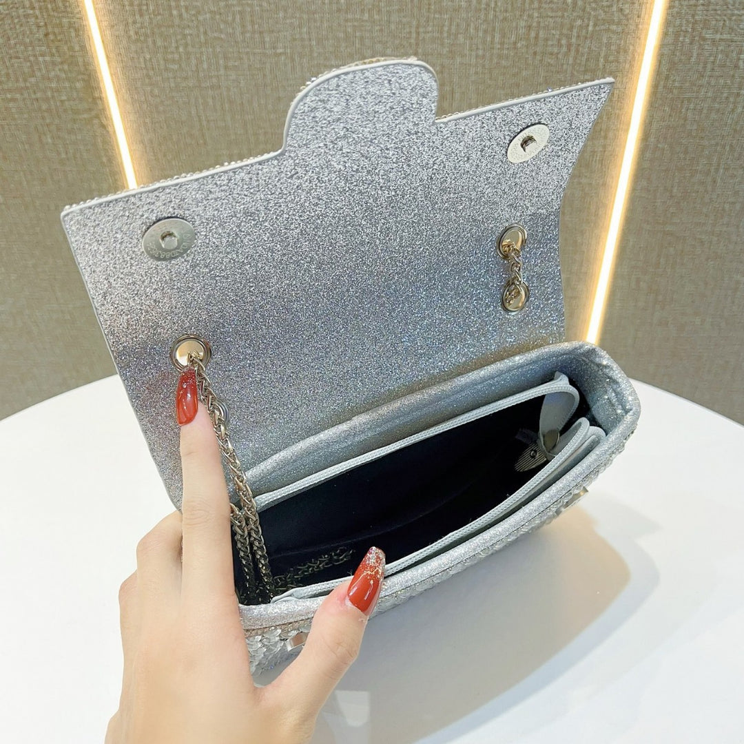 Glamouröse Kristallverzierte Abend-Clutch