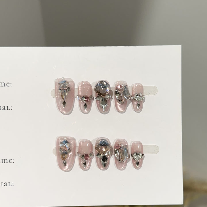 Glitzerndes Press-On-Nagel-Set