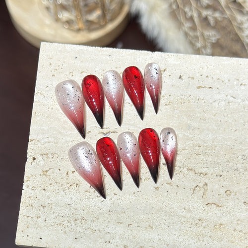 Künstlerische Stiletto Aufklebenägel