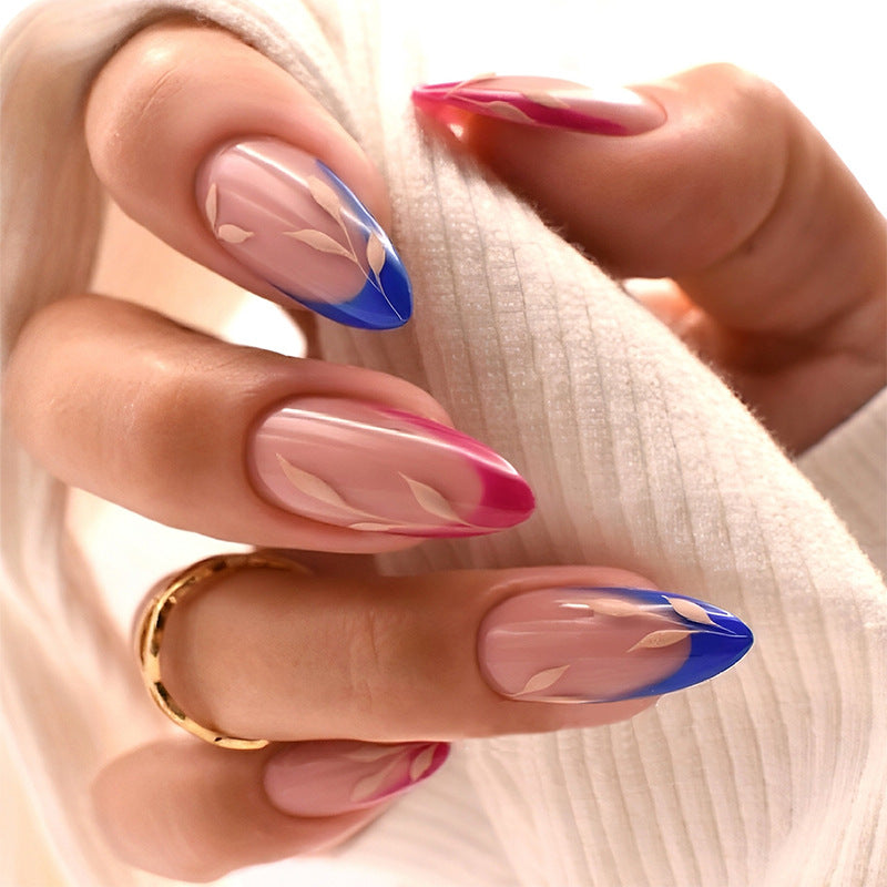 Press-On Nagelkunst Set mit elegantem Farbverlauf Design Karnz