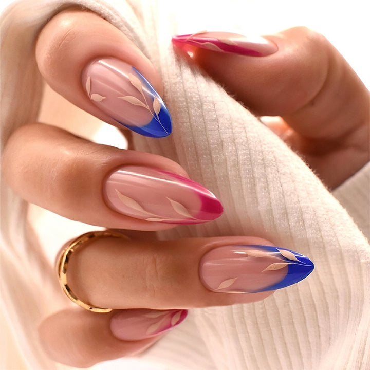 Press-On Nagelkunst Set mit elegantem Farbverlauf Design Karnz