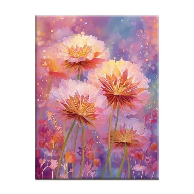 Floral Fantasy Illustration Leinwandkunst Karnz