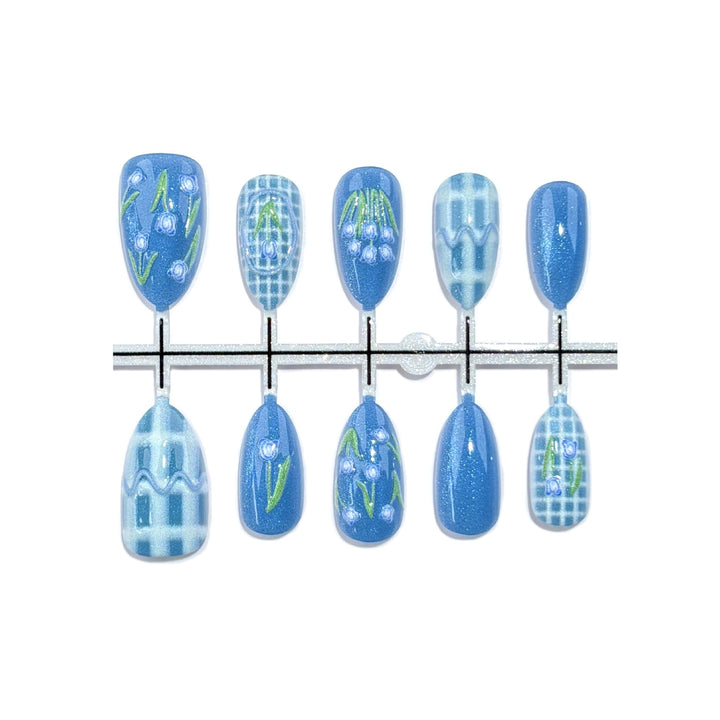 Künstlerisch Themed Press-On Nagelkunst Set