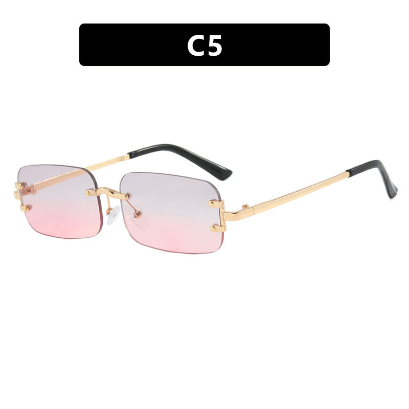 Damen quadratische Sonnenbrille mit hochwertigem Metallrahmen Karnz