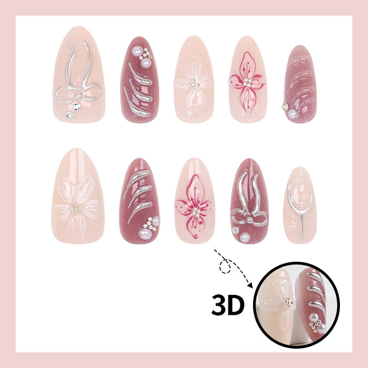 Künstliche Fingernägel mit eleganten Designs Karnz