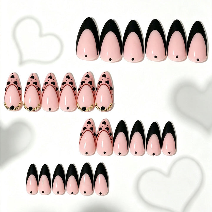 Einzigartiges Elegantes Press-On Nagelspitzen Set Karnz