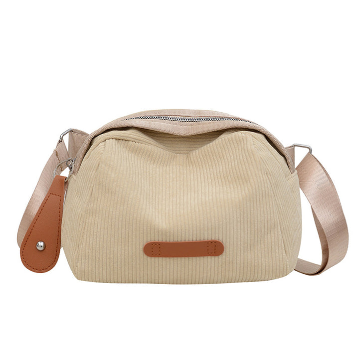 Lässige Cord-Taschenüberschlagtasche