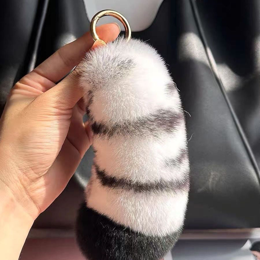 Plüsch-Tier-inspiriertes Schlüsselanhänger-Accessoire Karnz