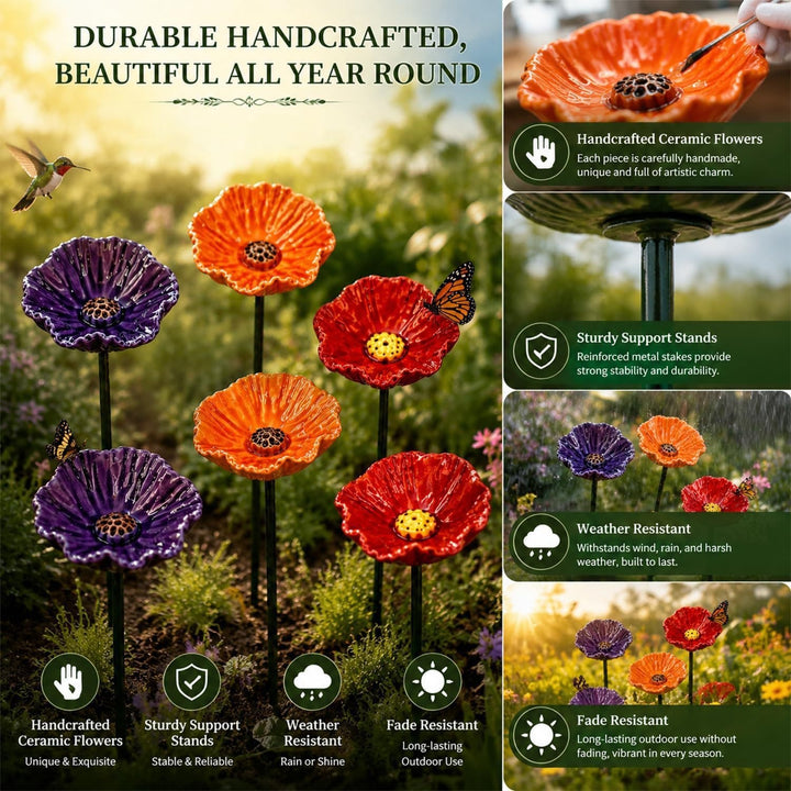 Garten Dekorativer Mohnblumenstecker Karnz