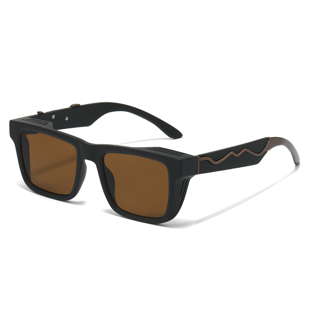 Damen modische Sonnenbrille im markanten, kantigen Design Karnz