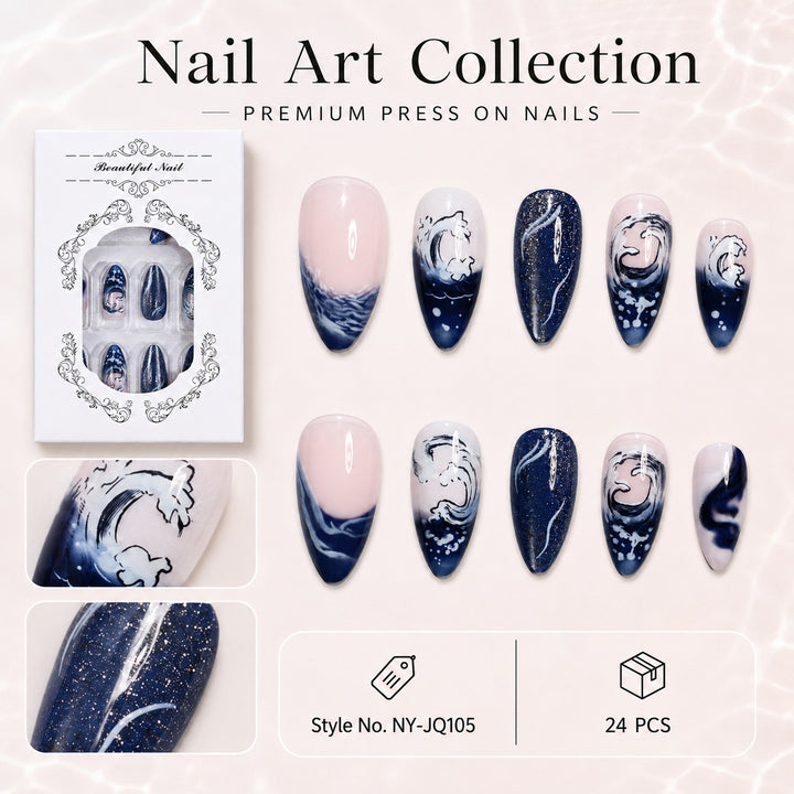 Premium Nagelset mit maritimem Design Karnz