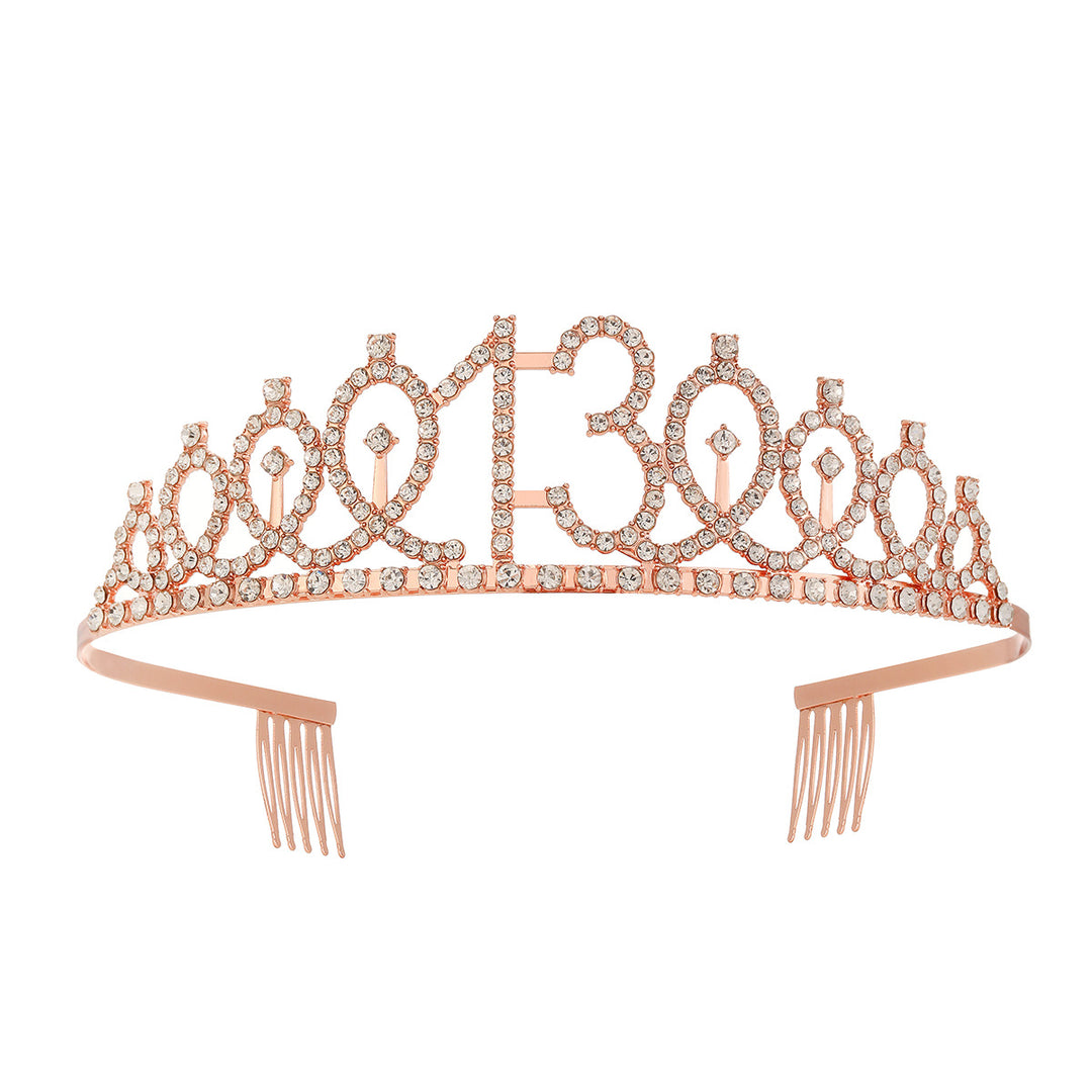 Damen Kristallverzierte Tiara mit elegantem Design Karnz