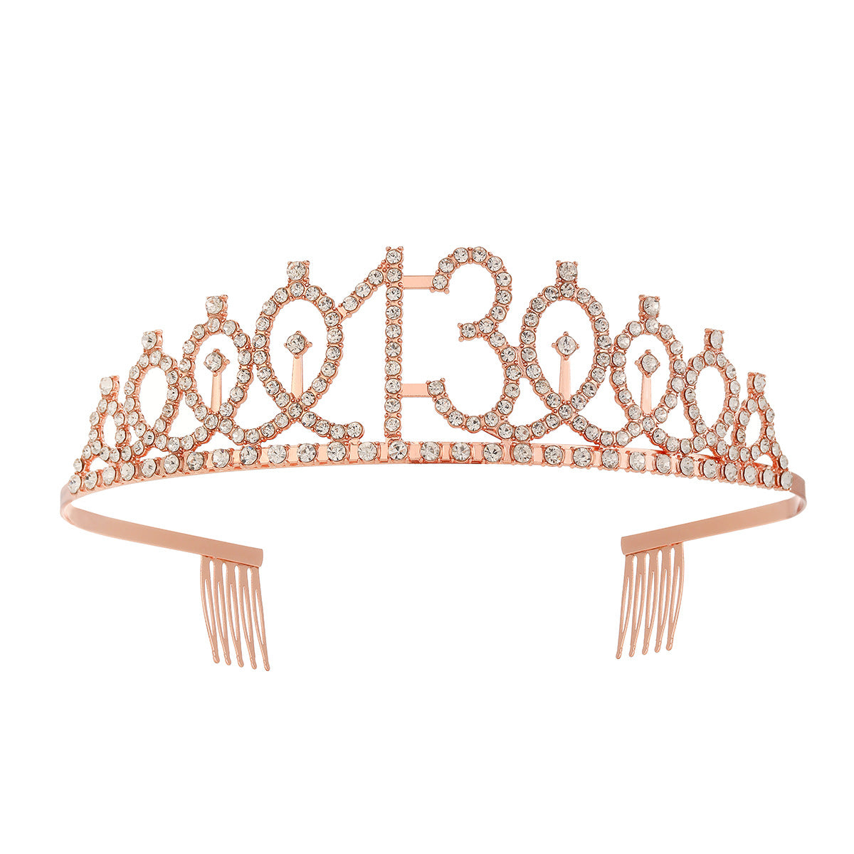 Damen Kristallverzierte Tiara mit elegantem Design Karnz