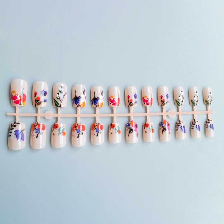 Floral Acryl Nagelkunst Set