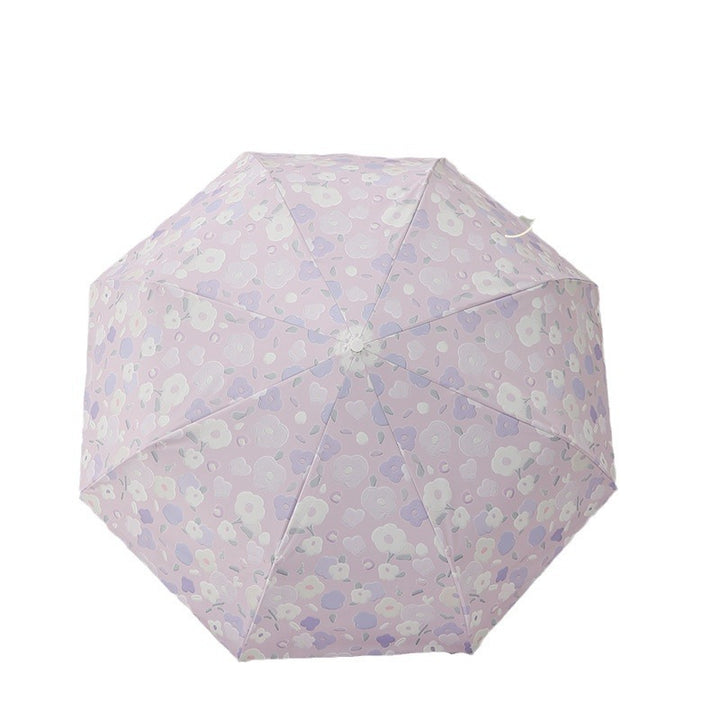 Damen Faltbarer Regenschirm mit stilvollem Blumendesign Karnz