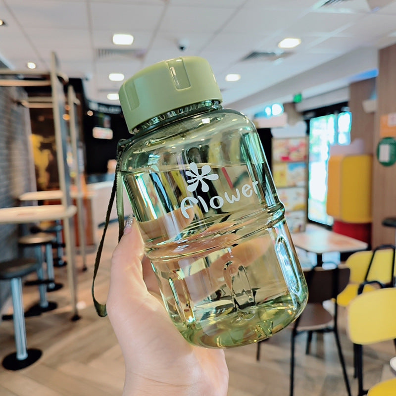 Damen Praktische Wasserflasche mit abnehmbarer Trageschlaufe Karnz
