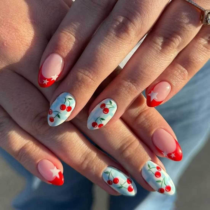 Kirschblüten-Themen-Nagelkunst-Set
