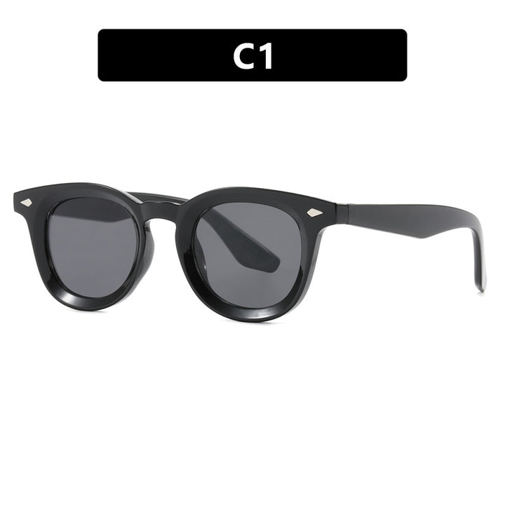 Damen modische Cat-Eye Sonnenbrille mit transparentem Rahmen Karnz