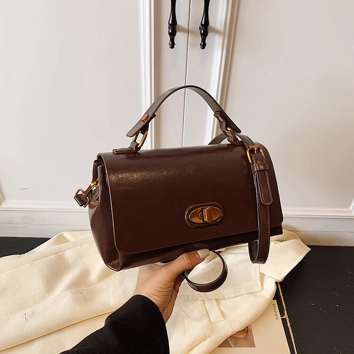 Vintage-inspirierte strukturierte Satchel Karnz