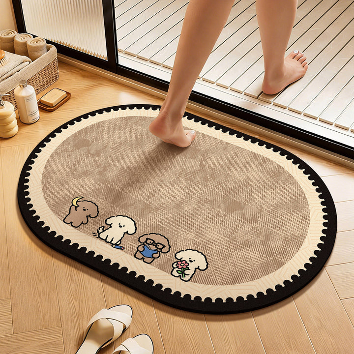 WoCute Cartoon Badematte Karnz