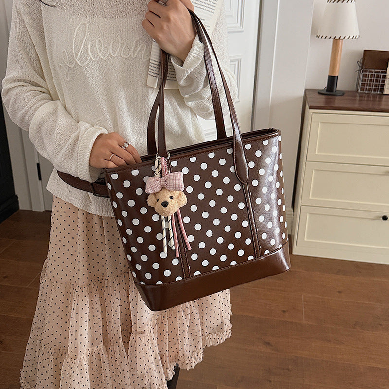 Polka Dot Print Leichte Tragetasche Karnz