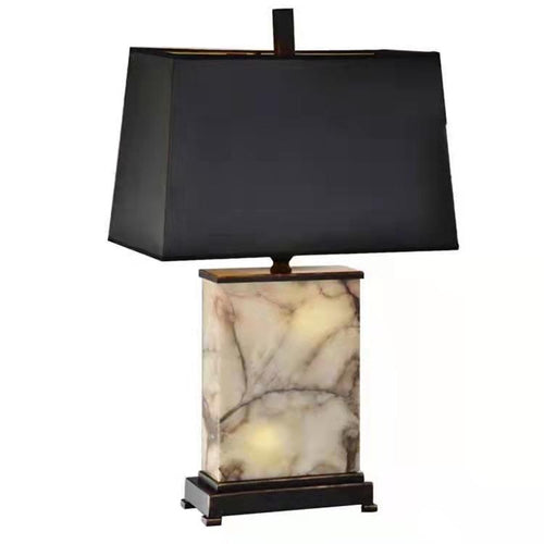 Zeitgenössische Marmor- und Stofftischlampe