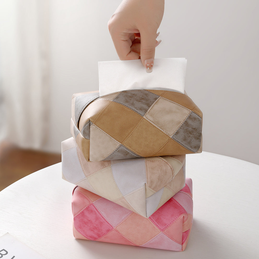 Chic Patchrk Gewebe Box Abdeckung