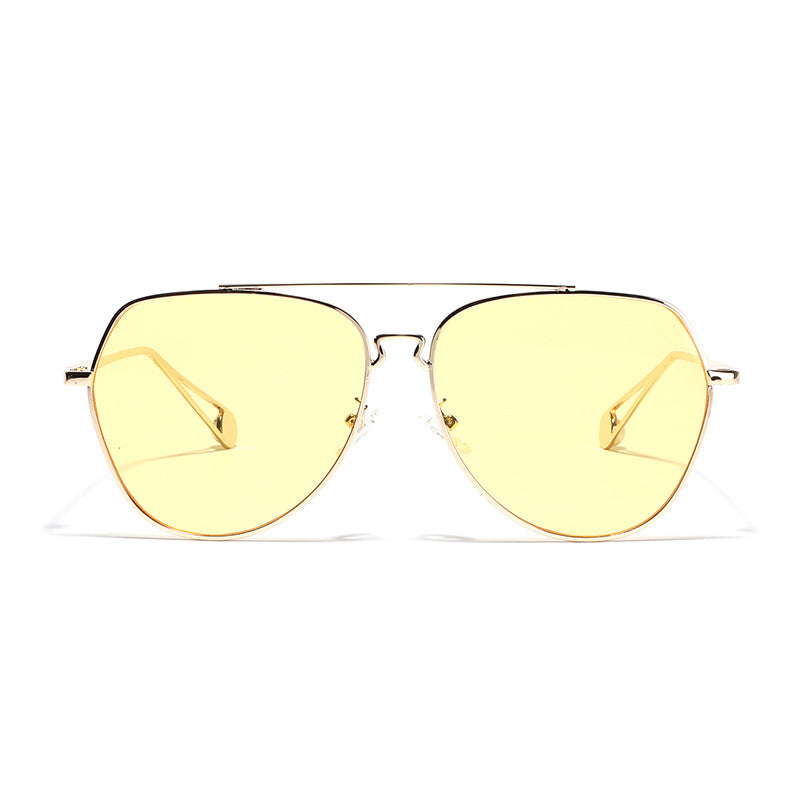 Damen aviator Sonnenbrille mit polarisierten Gläsern und elegantem Metallgestell Karnz