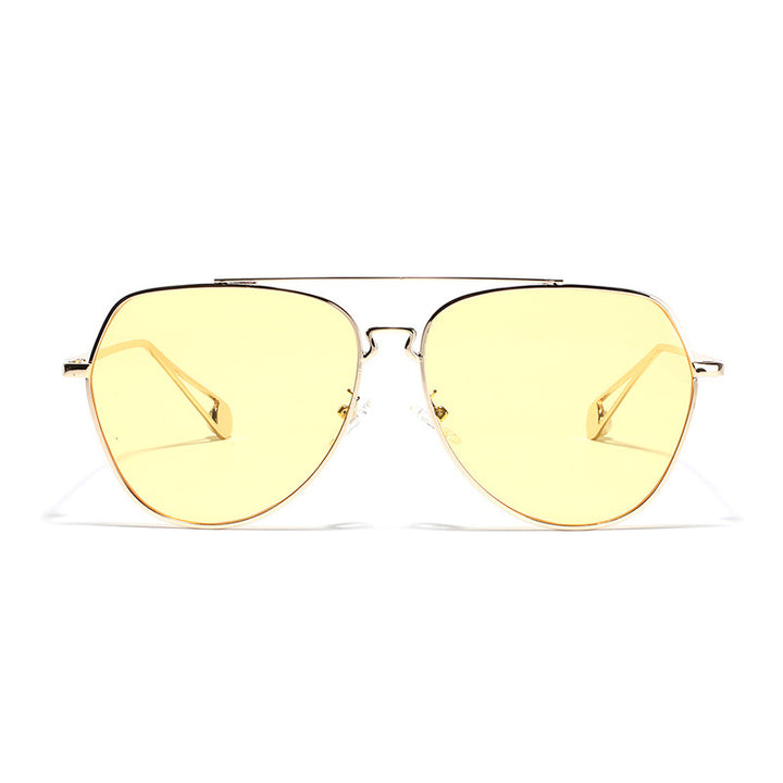 Damen aviator Sonnenbrille mit polarisierten Gläsern und elegantem Metallgestell Karnz