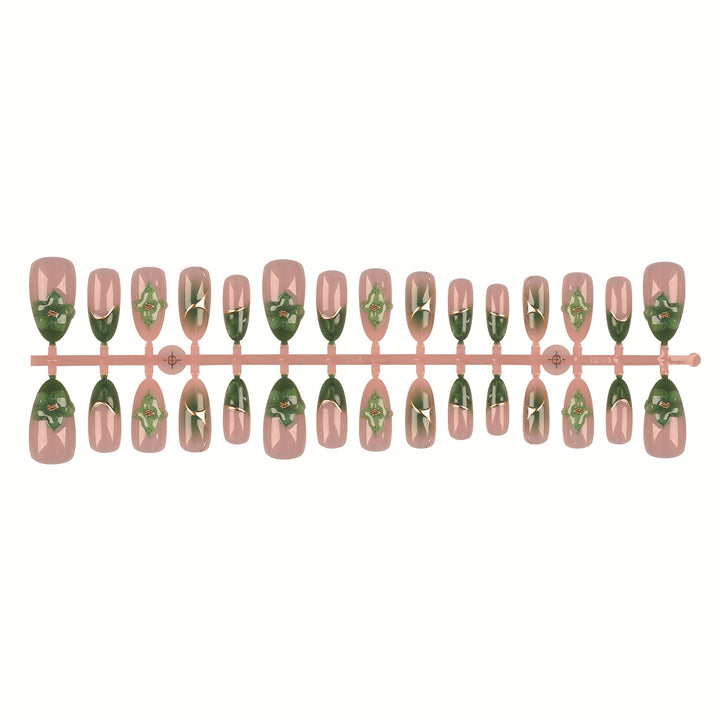 Künstlerisches Floral Nagelspitzen Set
