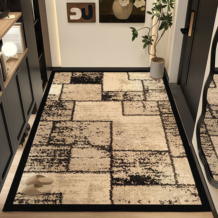 Moderner geometrischer Muster-Bereichsteppich