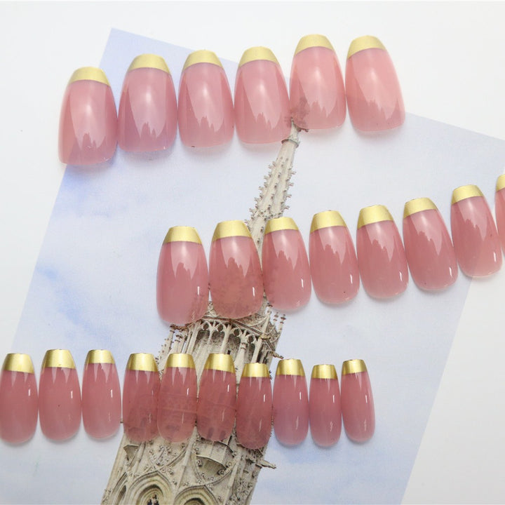 Elegantes Bicolor Press-On Nagelset