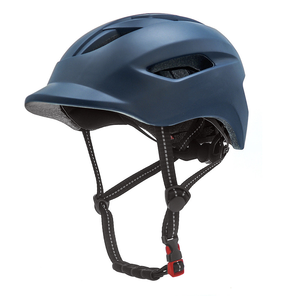 urban commuter cycling helmet with adjustable retention and integrated visor Karnz