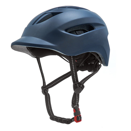 urban commuter cycling helmet with adjustable retention and integrated visor Karnz