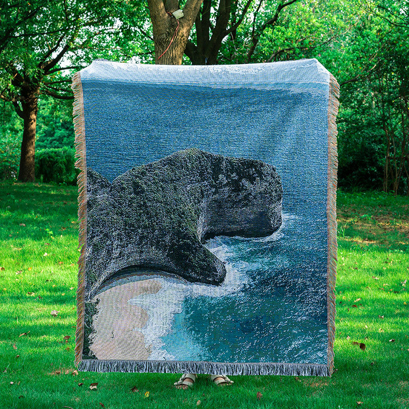 Landschaftsthemen Woven Throw Blanket