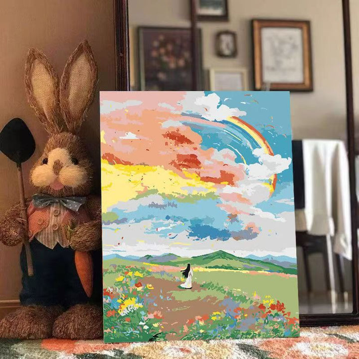 Künstlerische Herz-Themen-Leinwandkunst Karnz