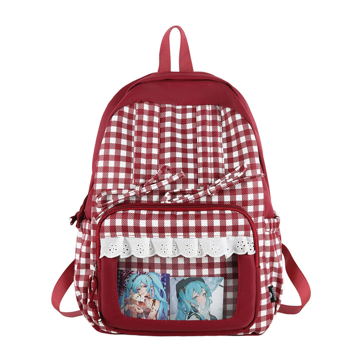 Stylischer Karomuster-Rucksack Karnz
