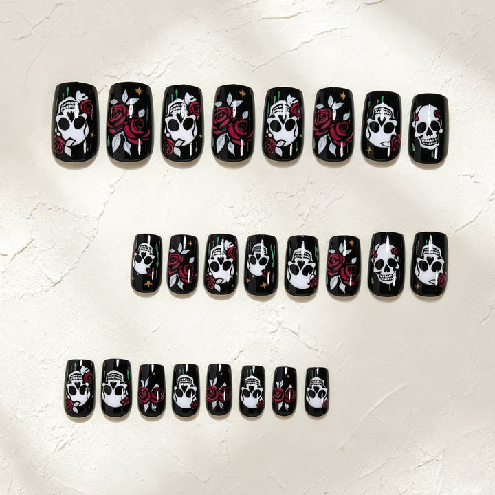 Gothic Skull Nagelkunst Set Karnz